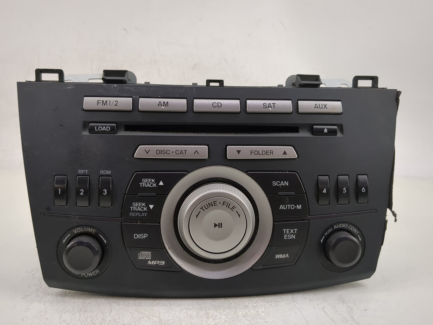 2011 Mazda 3 Radio AM FM Cd Player Receiver Replacement P/N:BBM5 66 AR0 Fits OEM Used Auto Parts - Oemusedautoparts1.com