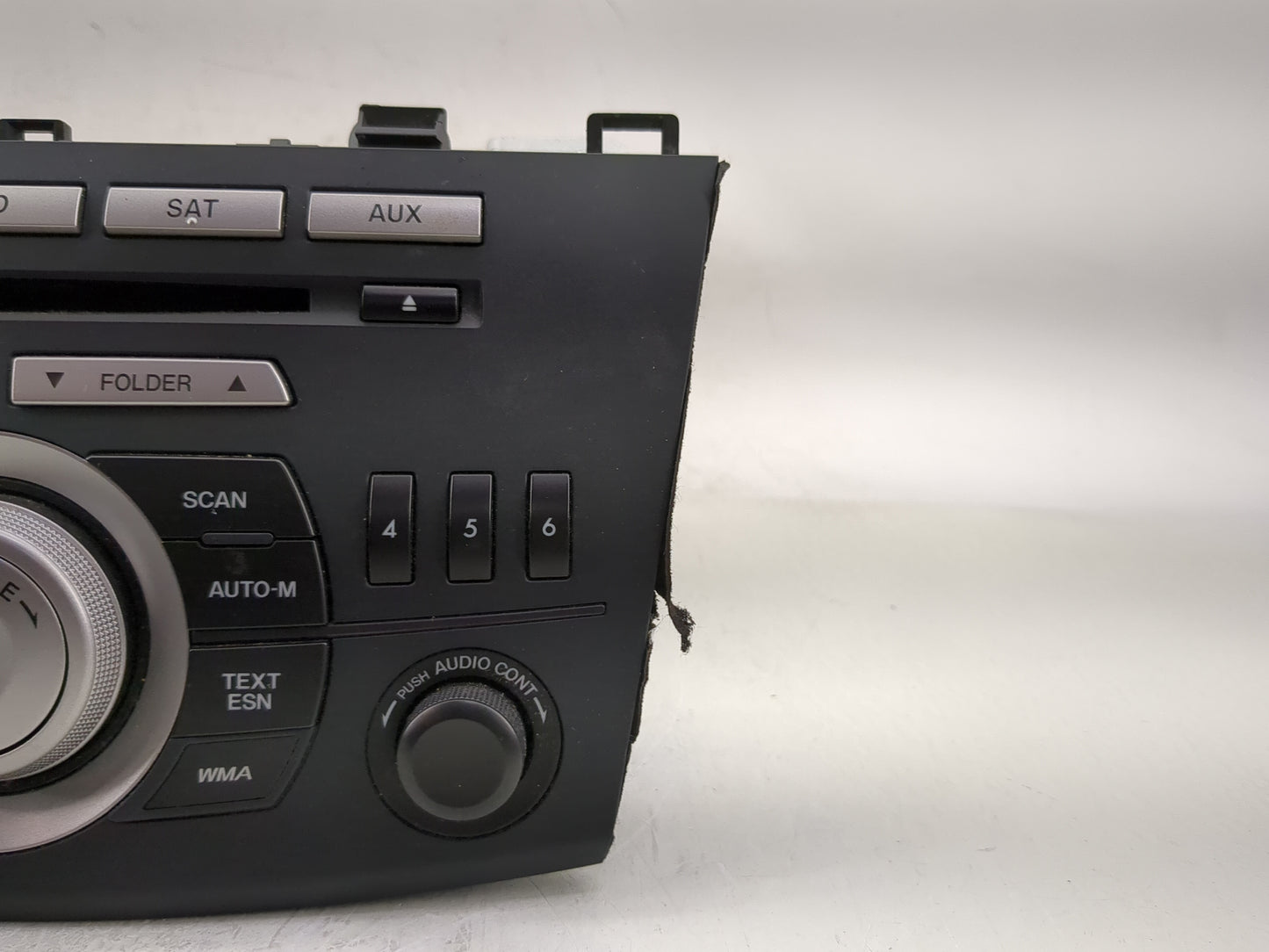 2011 Mazda 3 Radio AM FM Cd Player Receiver Replacement P/N:BBM5 66 AR0 Fits OEM Used Auto Parts - Oemusedautoparts1.com