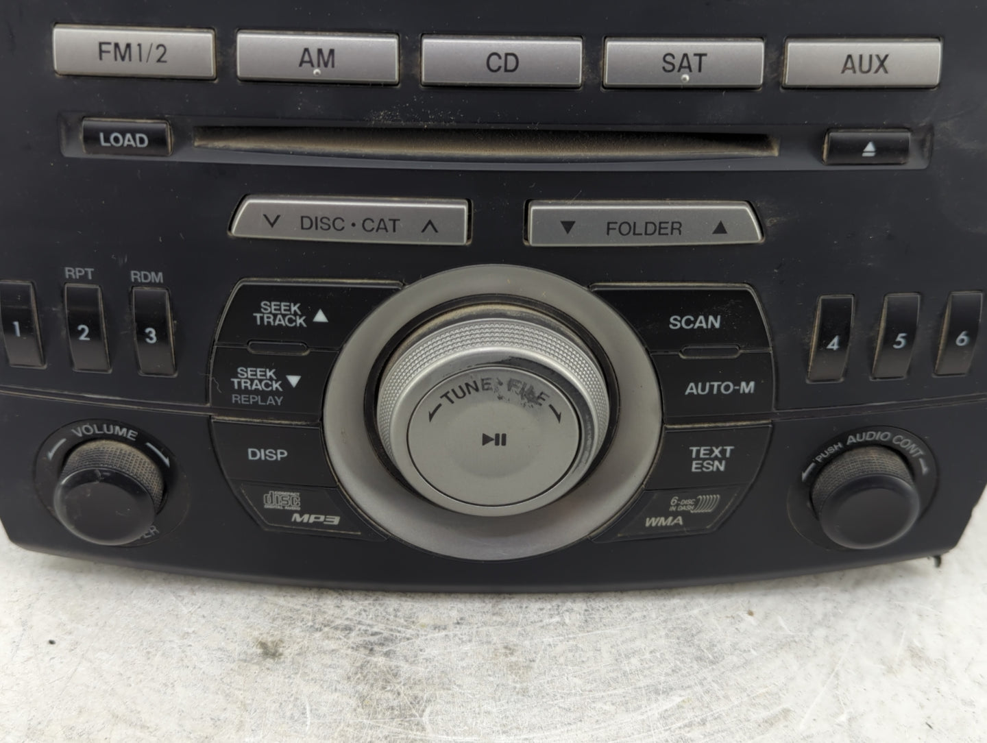 2011 Mazda 3 Radio AM FM Cd Player Receiver Replacement Fits OEM Used Auto Parts - Oemusedautoparts1.com