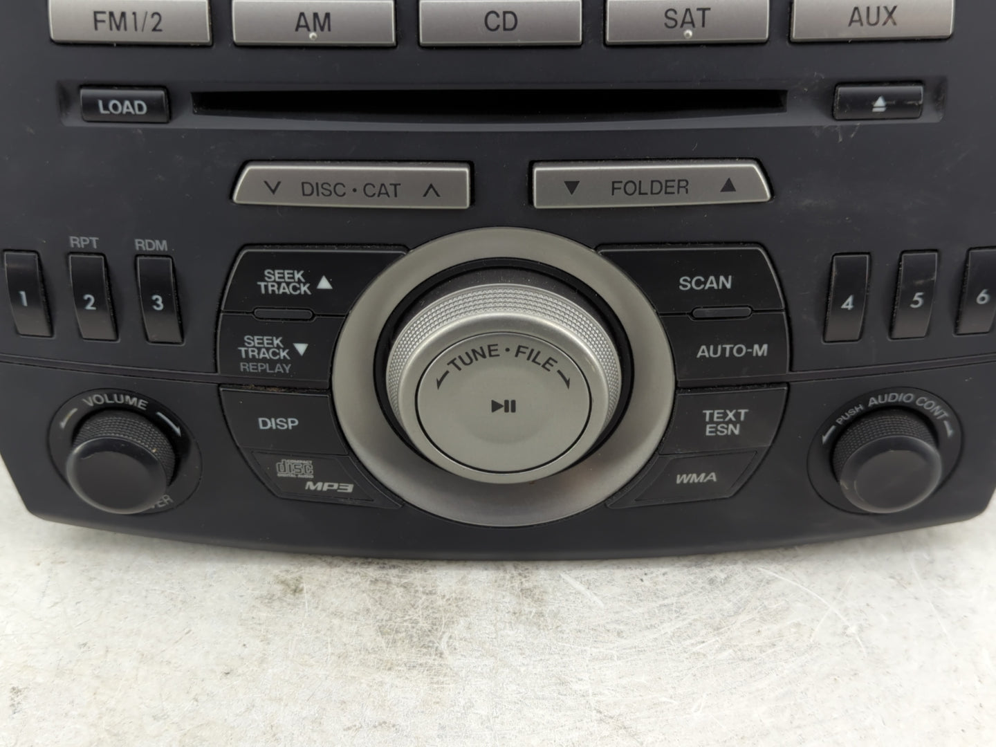 2011 Mazda 3 Radio AM FM Cd Player Receiver Replacement P/N:BBM566AR0 Fits OEM Used Auto Parts - Oemusedautoparts1.com