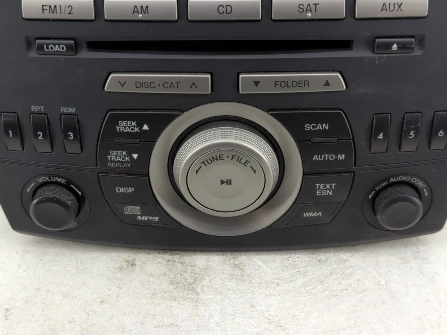 2011 Mazda 3 Radio AM FM Cd Player Receiver Replacement P/N:BBM566AR0 Fits OEM Used Auto Parts - Oemusedautoparts1.com