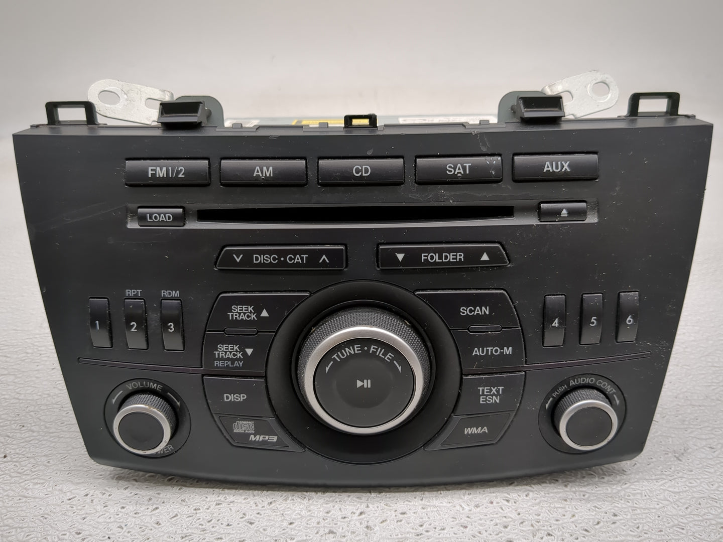 2011 Mazda 3 Radio AM FM Cd Player Receiver Replacement P/N:BBM5-66-AR0 Fits OEM Used Auto Parts - Oemusedautoparts1.com