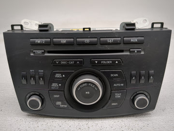 2011 Mazda 3 Radio AM FM Cd Player Receiver Replacement P/N:BBM5-66-AR0 Fits OEM Used Auto Parts - Oemusedautoparts1.com