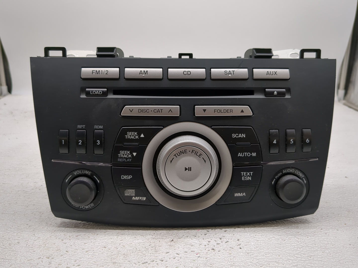2011 Mazda 3 Radio AM FM Cd Player Receiver Replacement P/N:BBM5-66-AR0 Fits Fits 2010 2012 2013 2014 2015 OEM Used Auto Par