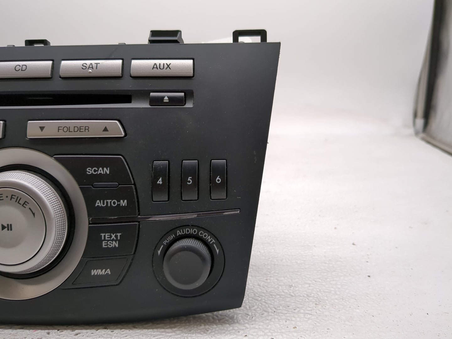 2011 Mazda 3 Radio AM FM Cd Player Receiver Replacement P/N:BBM5-66-AR0 Fits Fits 2010 2012 2013 2014 2015 OEM Used Auto Par