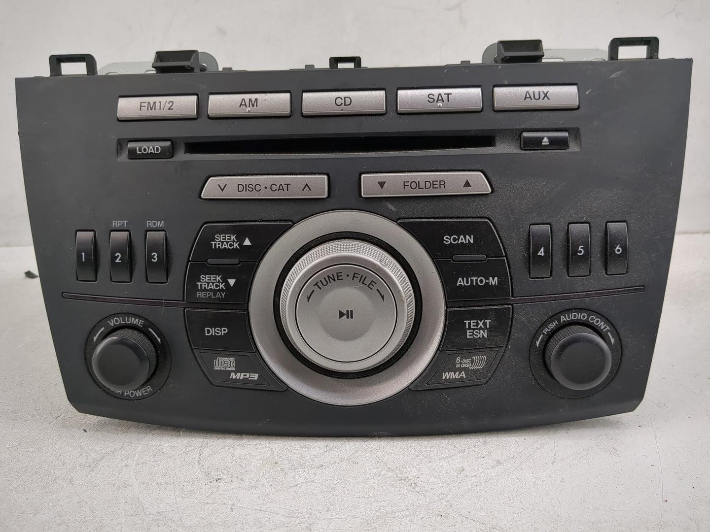 2011 Mazda 3 Radio AM FM Cd Player Receiver Replacement P/N:BBM7 66 ARX Fits OEM Used Auto Parts - Oemusedautoparts1.com