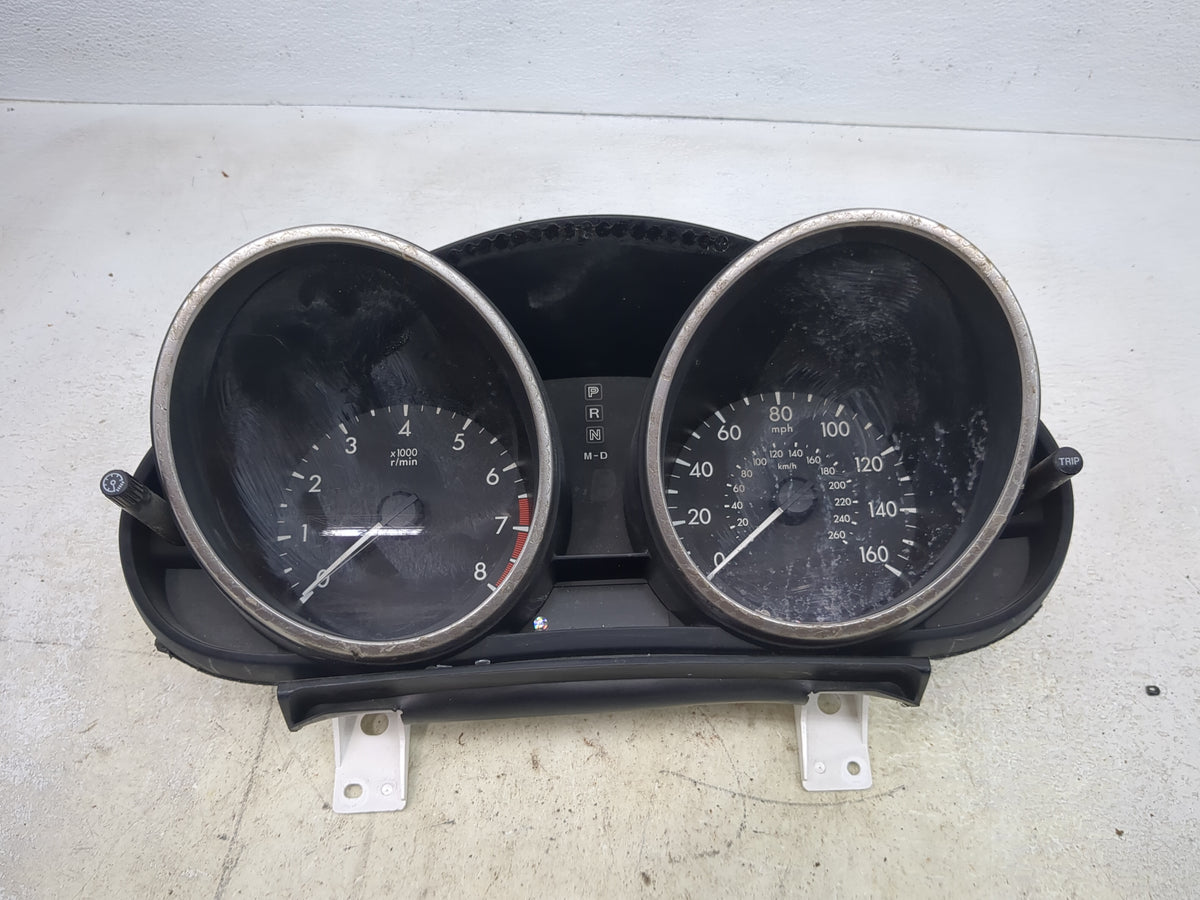 2011 Mazda 3 Instrument Cluster Speedometer Gauges P/N:BBM6 55 430 K9001 Miles: Fits OEM Used Auto Parts - Oemusedautoparts1