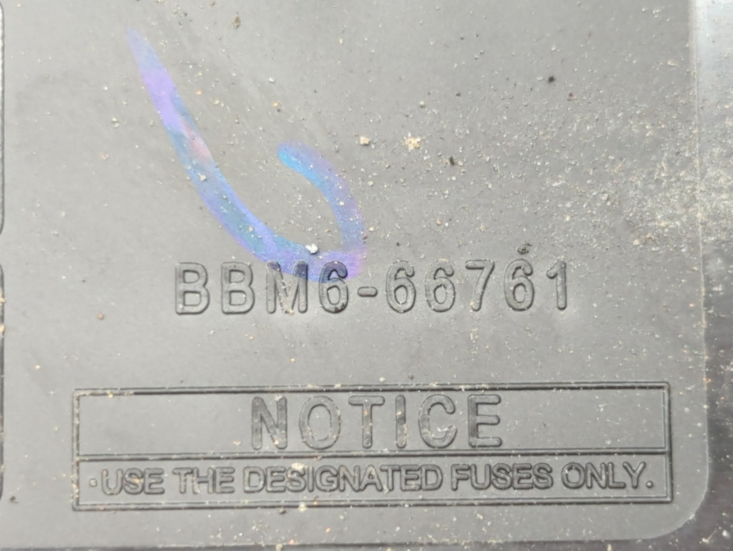 2011 Mazda 3 Fusebox Fuse Box Panel Relay Module P/N:BBM6-66791 Fits OEM Used Auto Parts - Oemusedautoparts1.com