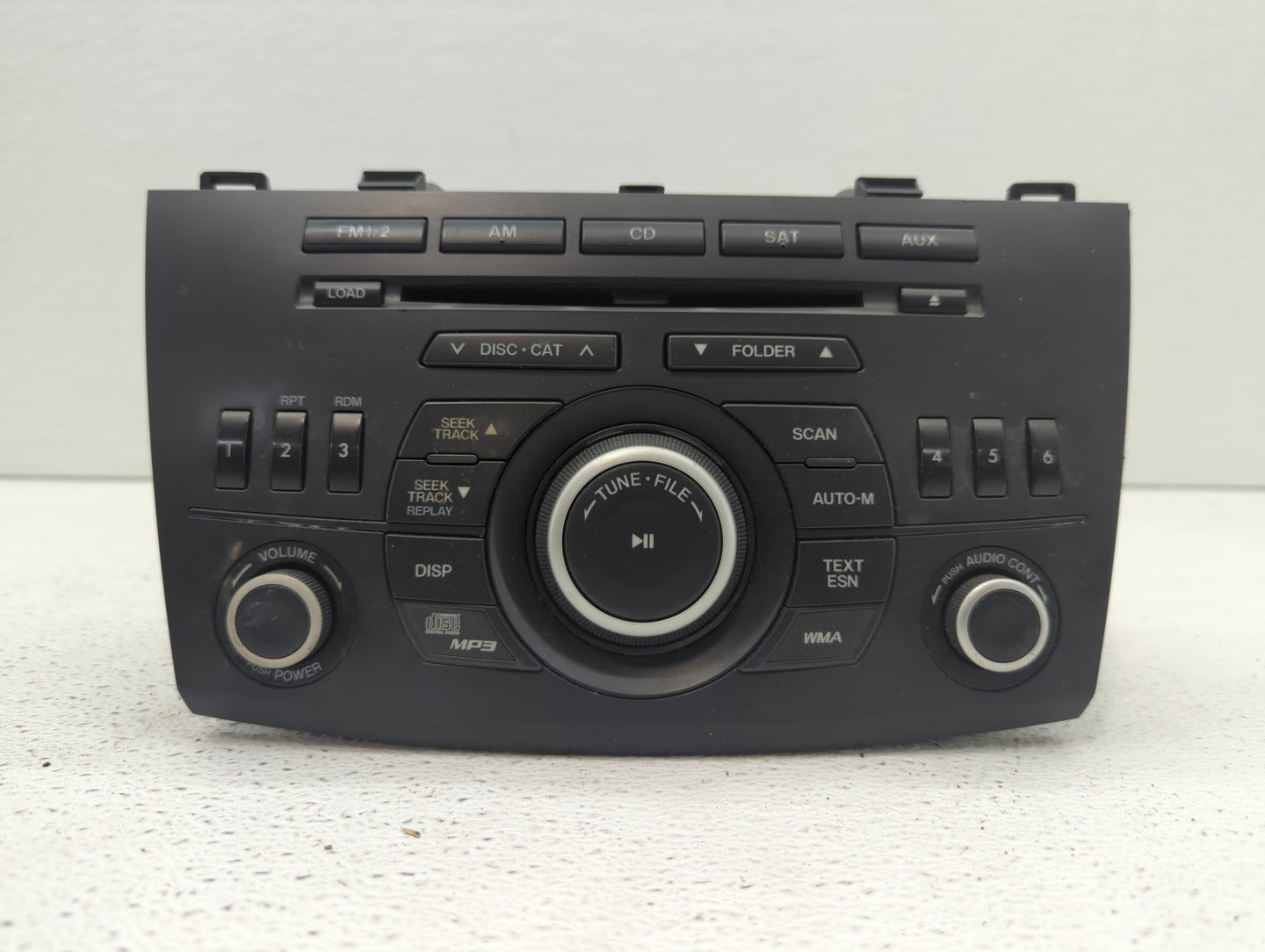 2011 Mazda 3 Radio AM FM Cd Player Receiver Replacement P/N:14792948 14792746, BBM5 66 AR0 Fits OEM Used Auto Parts - Oemuse