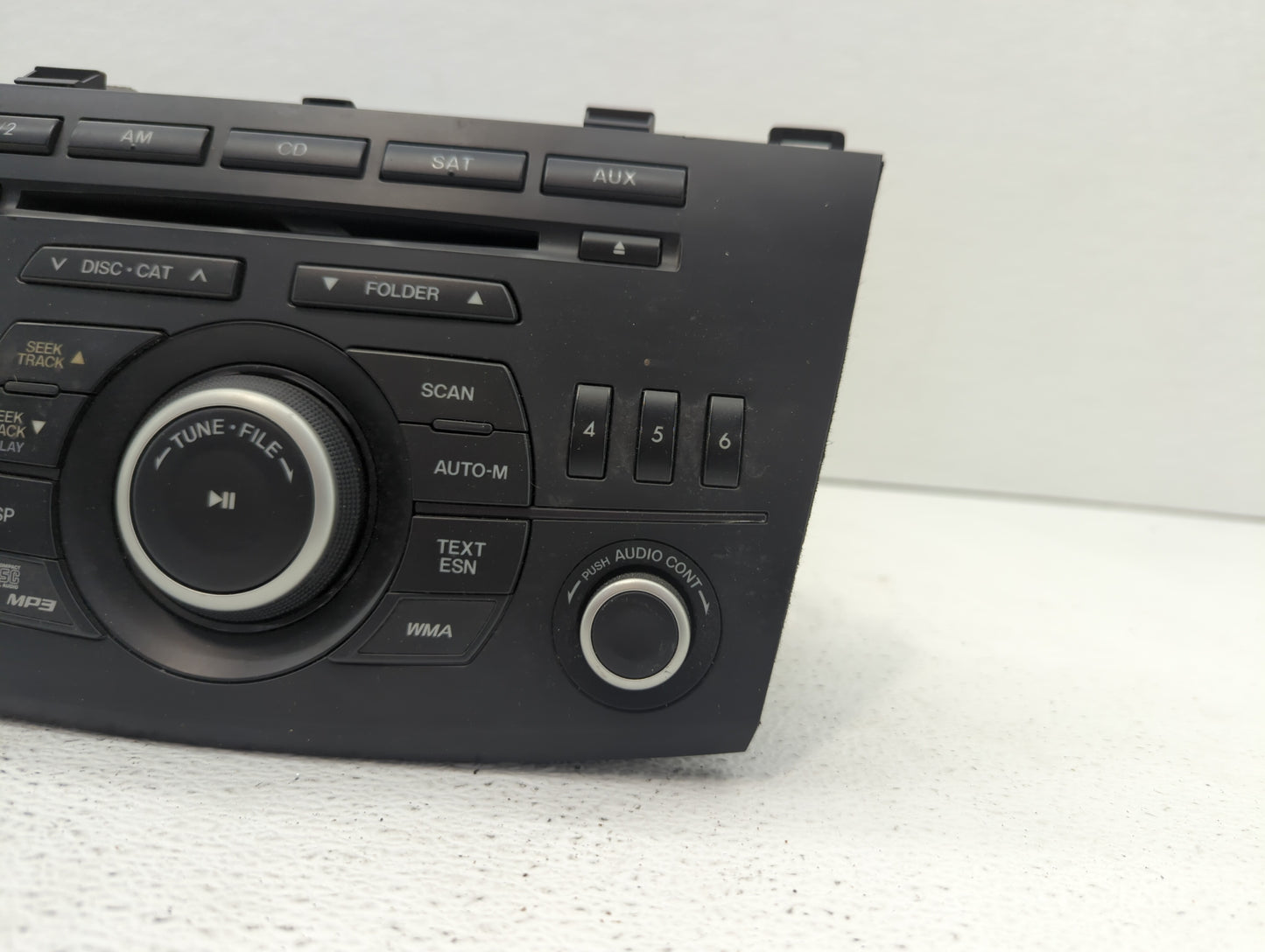 2011 Mazda 3 Radio AM FM Cd Player Receiver Replacement P/N:14792948 14792746, BBM5 66 AR0 Fits OEM Used Auto Parts - Oemuse