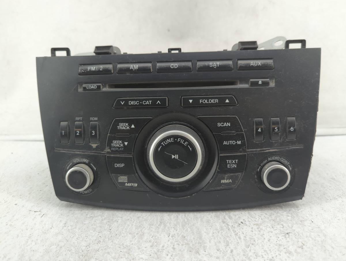 2011 Mazda 3 Radio AM FM Cd Player Receiver Replacement P/N:14792948 14792746, BBM5 66 AR0 Fits OEM Used Auto Parts - Oemuse