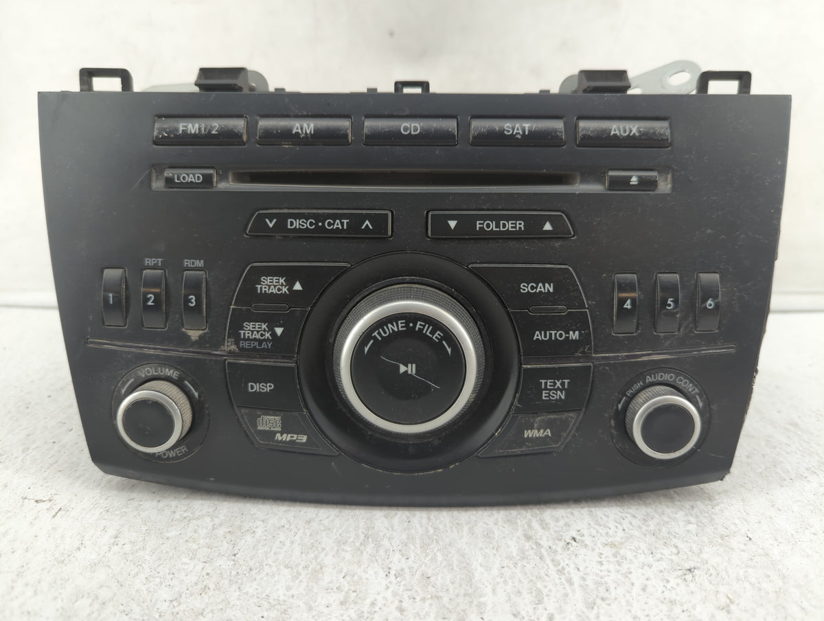 2011 Mazda 3 Radio AM FM Cd Player Receiver Replacement P/N:14792948 14792746, BBM5 66 AR0 Fits OEM Used Auto Parts - Oemuse