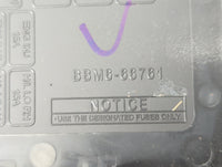 2010-2011 Mazda 3 Fusebox Fuse Box Panel Relay Module P/N:BBM6-66761 Fits Fits 2010 2011 OEM Used Auto Parts - Oemusedautopa