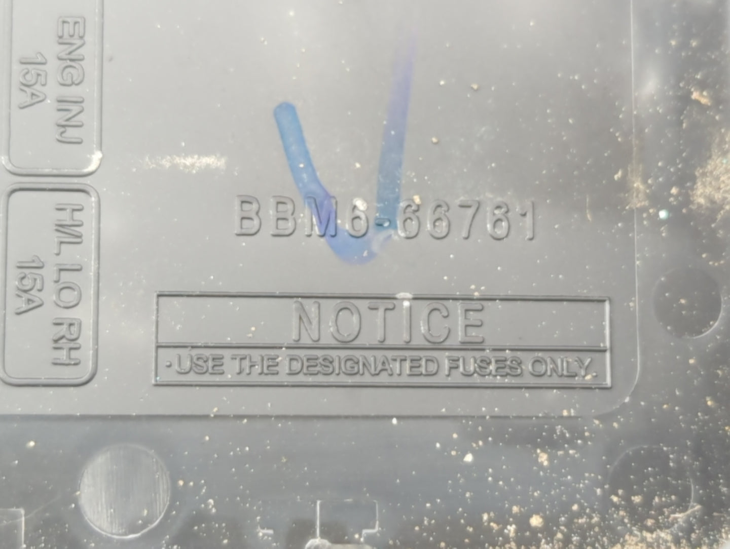 2011 Mazda 3 Fusebox Fuse Box Panel Relay Module P/N:BBM6-66761 BBM5-66761 Fits OEM Used Auto Parts - Oemusedautoparts1.com