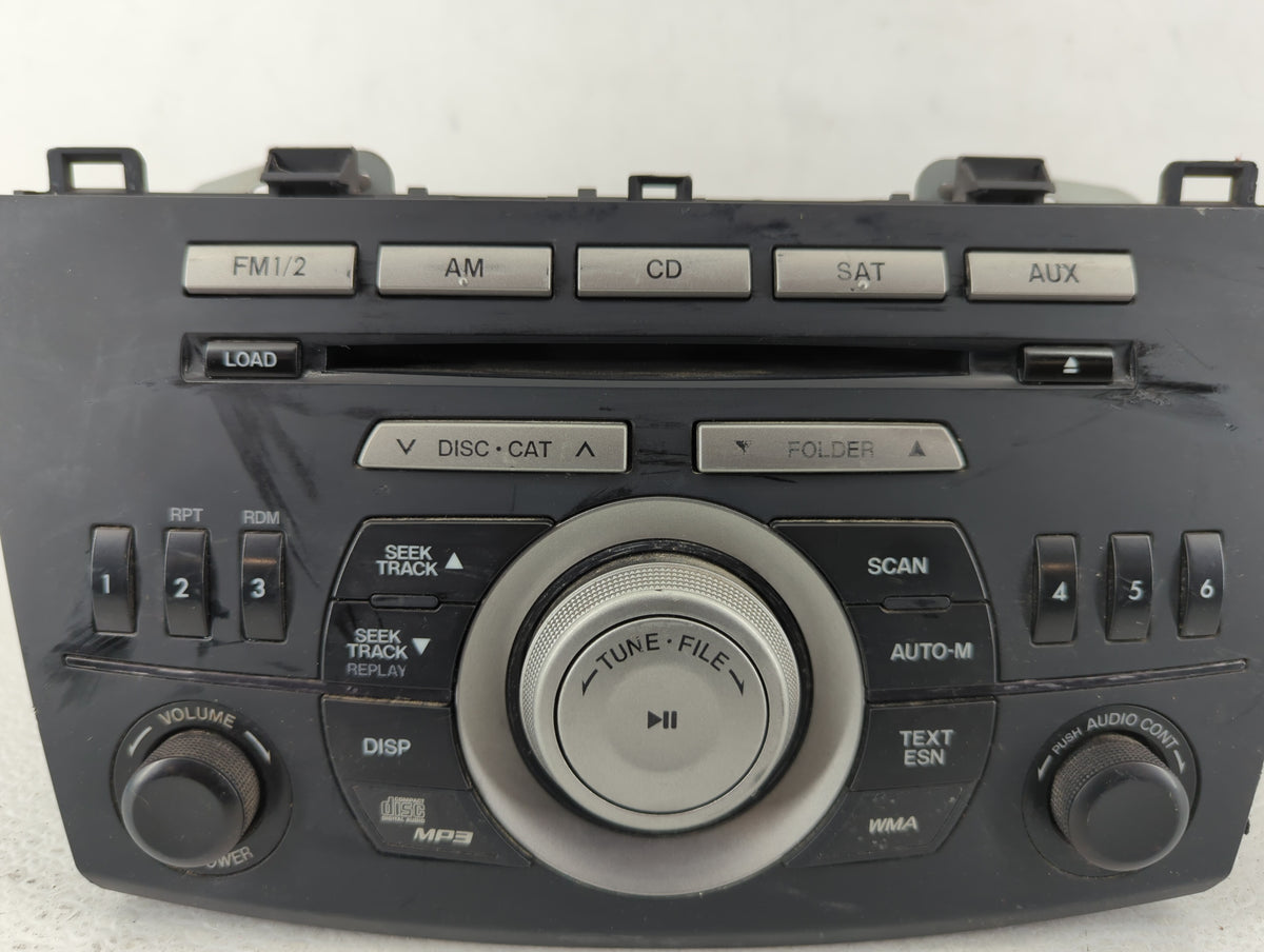 2011 Mazda 3 Radio AM FM Cd Player Receiver Replacement P/N:BBM5 66 AR0 Fits OEM Used Auto Parts - Oemusedautoparts1.com
