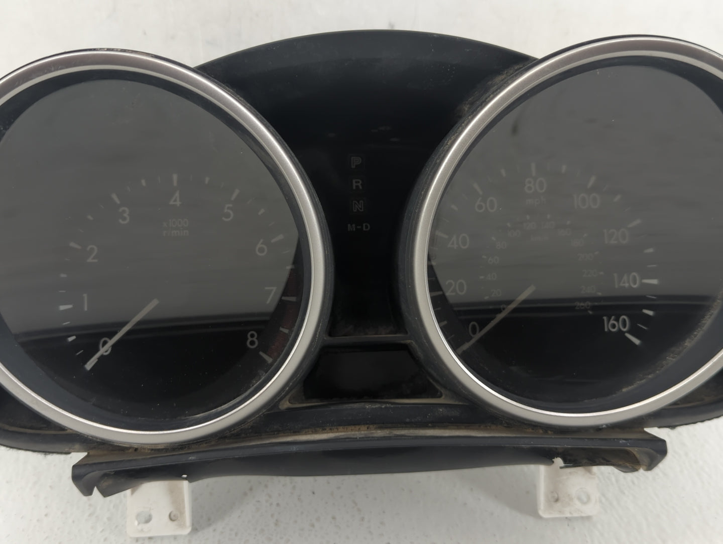2011 Mazda 3 Instrument Cluster Speedometer Gauges P/N:BBM6 55 430 Fits OEM Used Auto Parts - Oemusedautoparts1.com