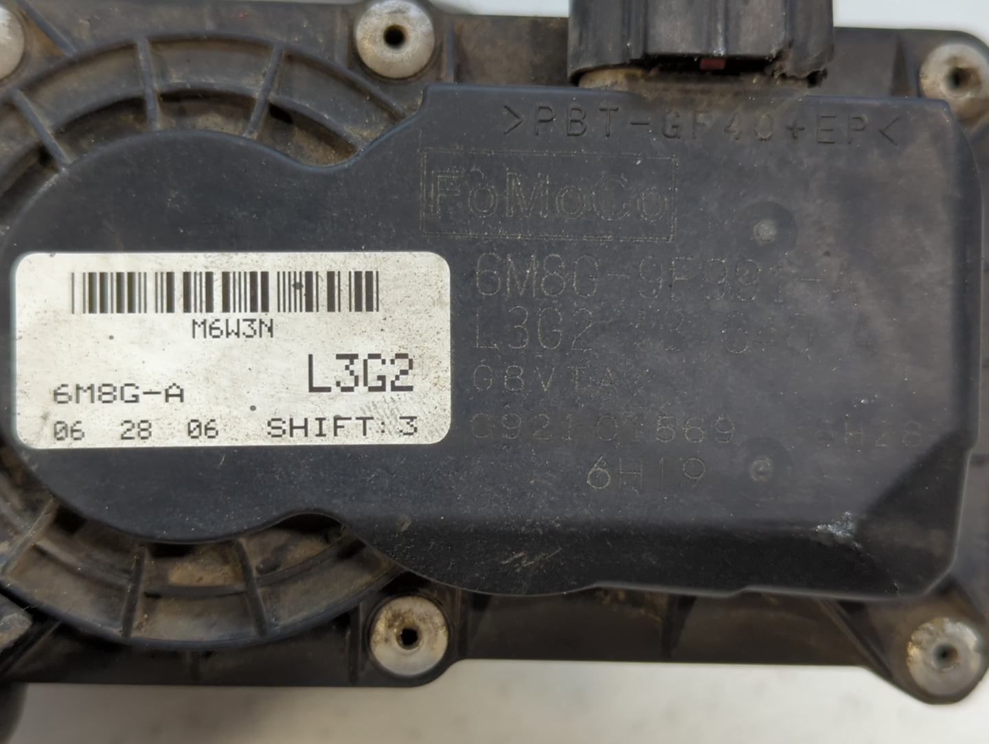 2006-2013 Mazda 3 Throttle Body P/N:6M8G-A Fits Fits 2006 2007 2008 2009 2010 2011 2012 2013 OEM Used Auto Parts - Oemusedau