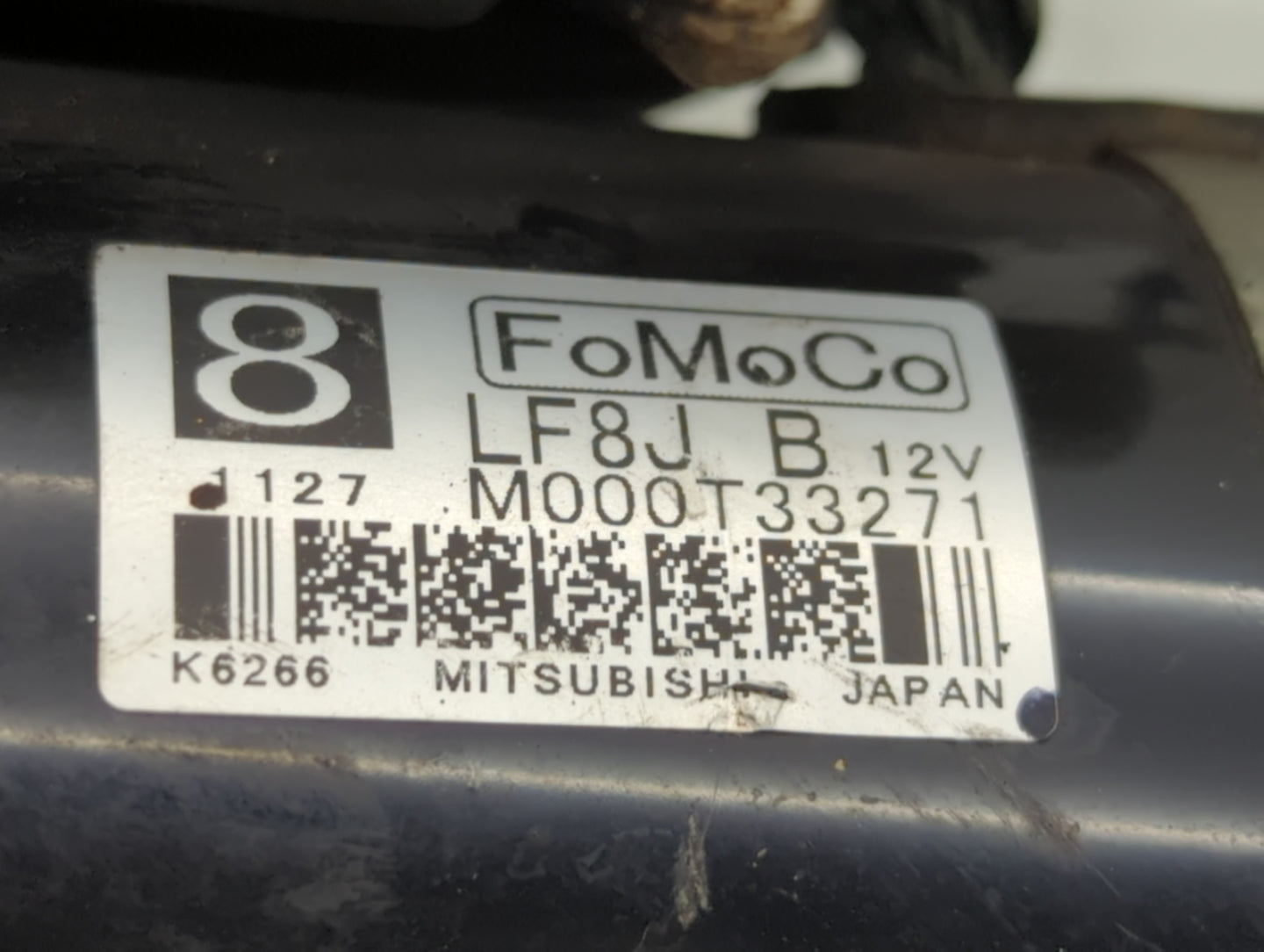 2010-2013 Mazda 3 Car Starter Motor Solenoid OEM P/N:M000T33271 Fits Fits 2010 2011 2012 2013 OEM Used Auto Parts - Oemuseda
