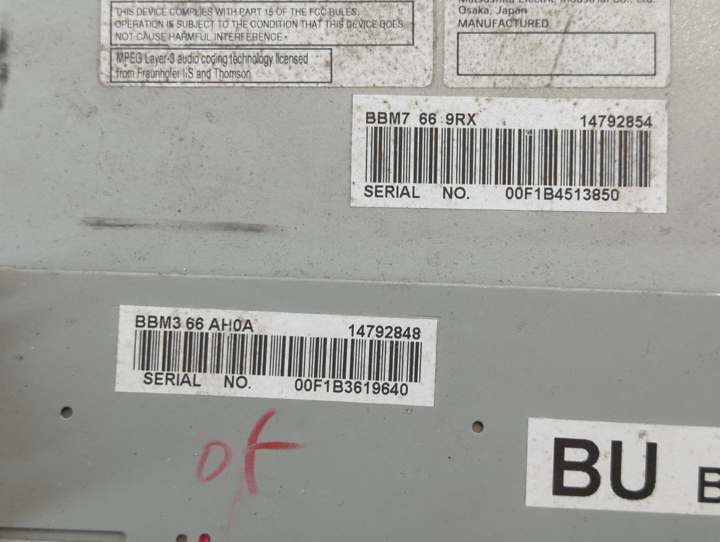 2011-2011 Mazda 3 Am Fm Cd Player Radio Receiver - Oemusedautoparts1.com