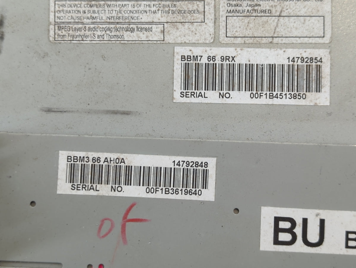 2011-2011 Mazda 3 Am Fm Cd Player Radio Receiver 663357 - Oemusedautoparts1.com