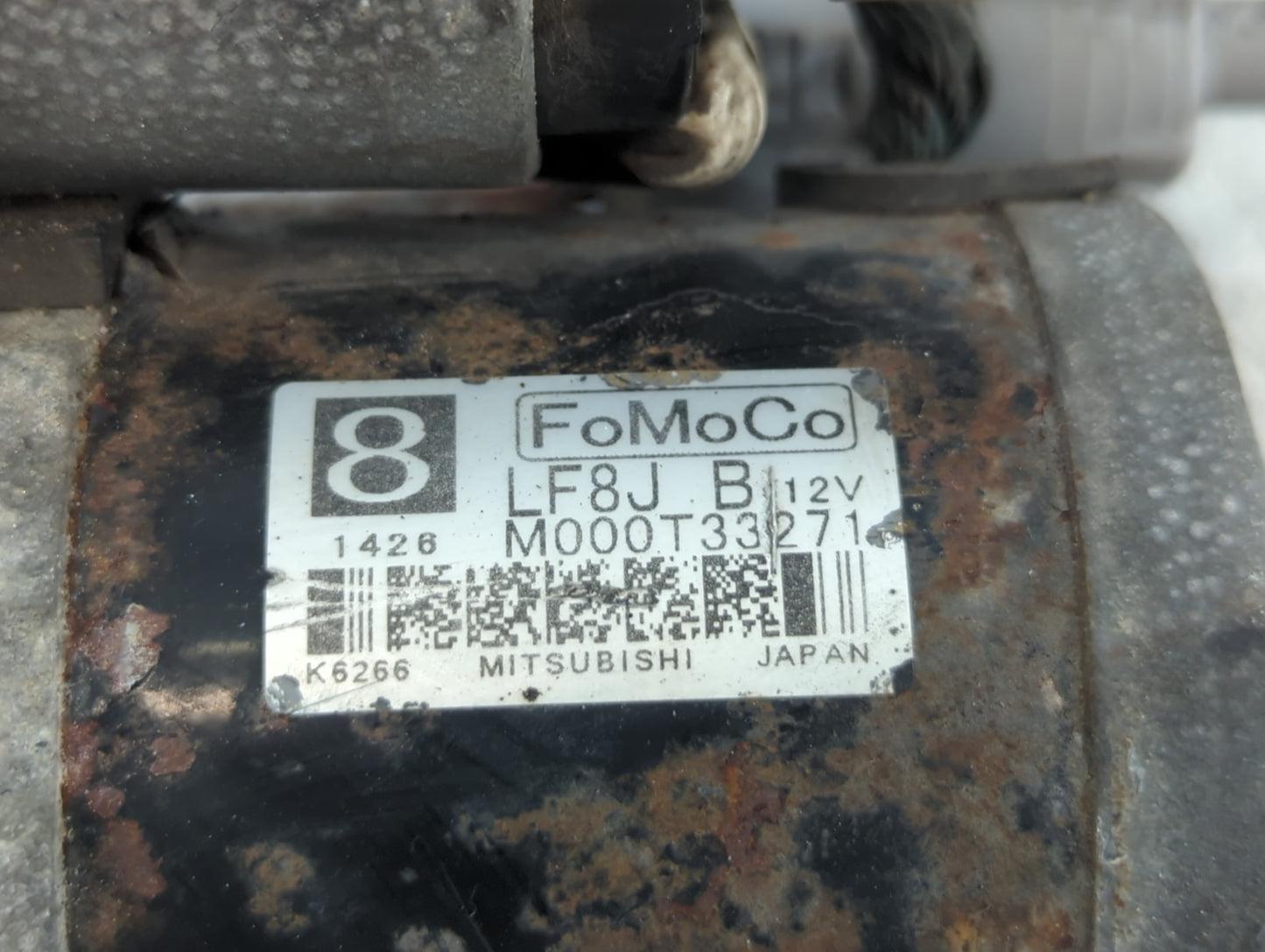 2010-2013 Mazda 3 Car Starter Motor Solenoid OEM P/N:M000T33271 Fits Fits 2010 2011 2012 2013 OEM Used Auto Parts - Oemuseda