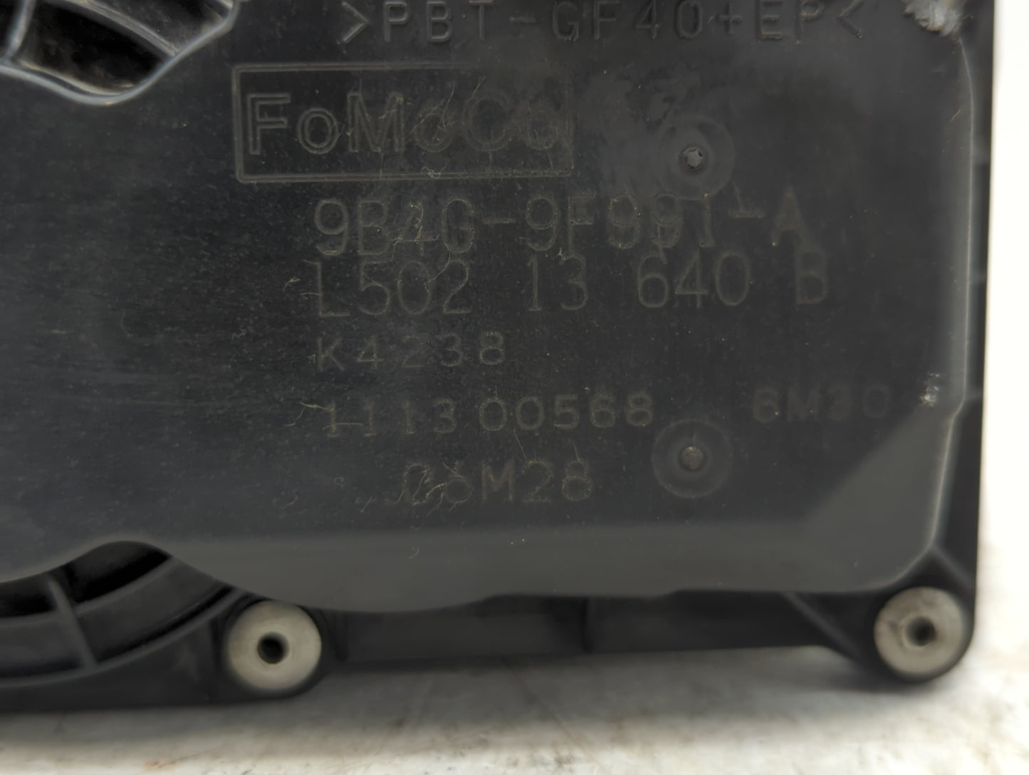 2009-2013 Mazda 6 Throttle Body P/N:9B4G-9F991-A Fits Fits 2009 2010 2011 2012 2013 2014 2015 2016 2017 OEM Used Auto Parts 