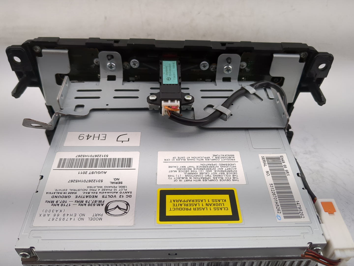 2010-2012 Mazda Cx-7 Radio AM FM Cd Player Receiver Replacement P/N:14795262 EH49 66 ARX Fits Fits 2010 2011 2012 OEM Used A