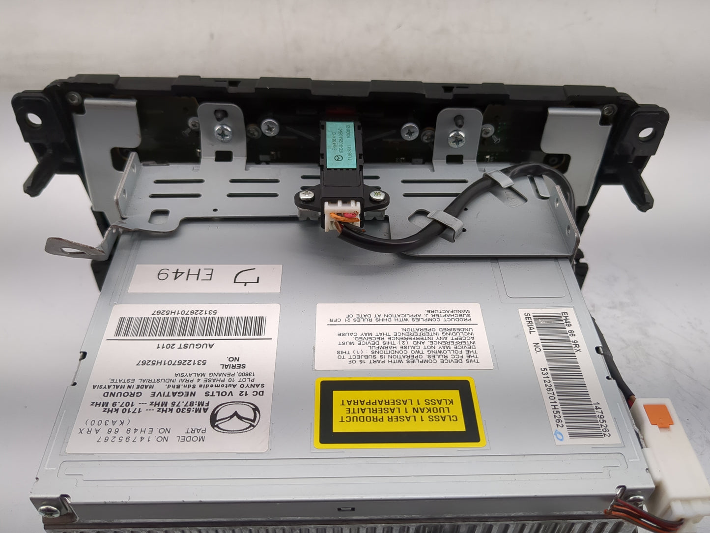 2010-2012 Mazda Cx-7 Radio AM FM Cd Player Receiver Replacement P/N:14795262 EH49 66 ARX Fits Fits 2010 2011 2012 OEM Used A