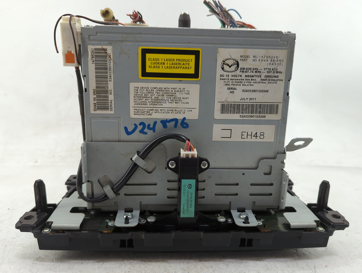 2010-2012 Mazda Cx-7 Radio AM FM Cd Player Receiver Replacement P/N:EH48 66 9R0 Fits Fits 2010 2011 2012 OEM Used Auto Parts