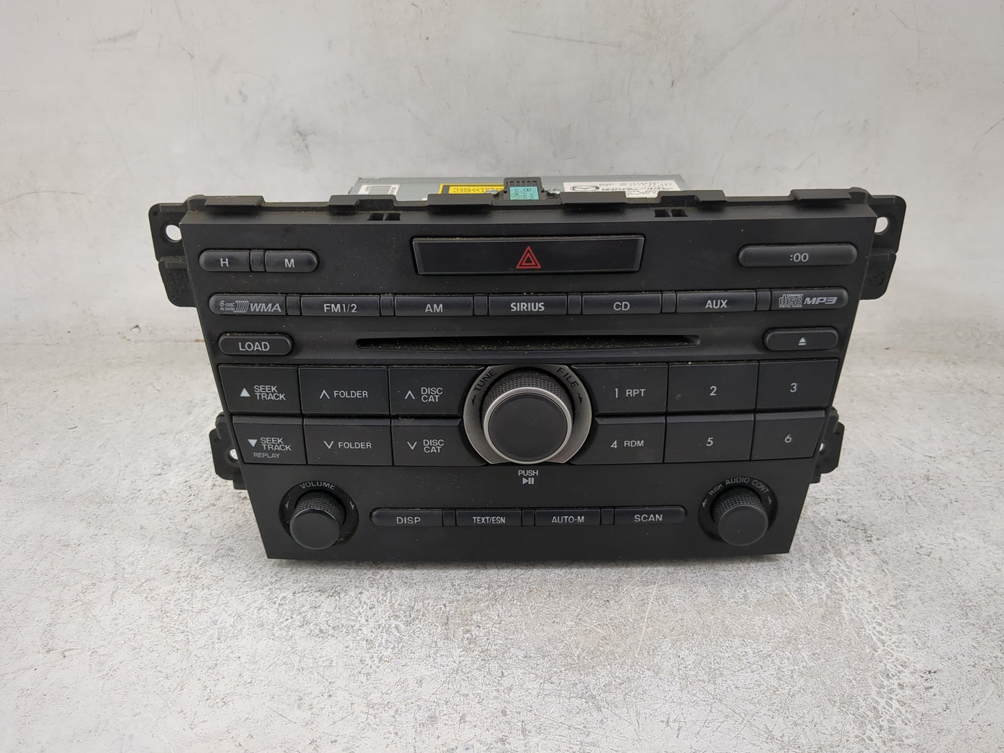 2011-2012 Mazda Cx-7 Radio AM FM Cd Player Receiver Replacement P/N:14795267 EH4966ARX Fits Fits 2011 2012 OEM Used Auto Par
