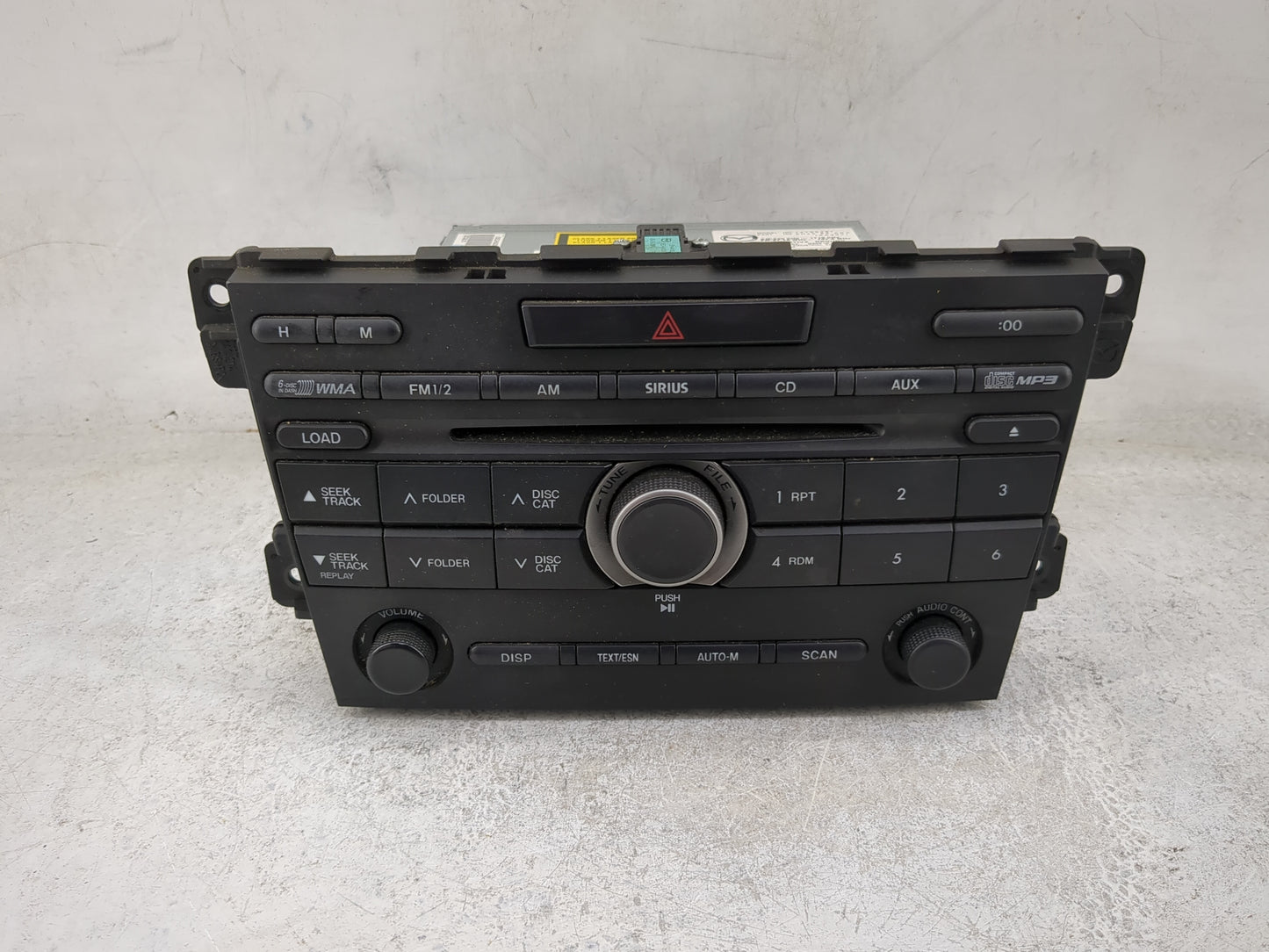 2011-2012 Mazda Cx-7 Radio AM FM Cd Player Receiver Replacement P/N:14795267 EH4966ARX Fits Fits 2011 2012 OEM Used Auto Par