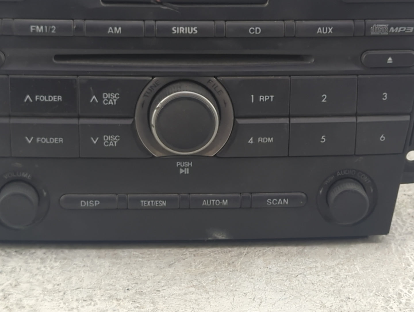 2011-2012 Mazda Cx-7 Radio AM FM Cd Player Receiver Replacement P/N:14795267 EH4966ARX Fits Fits 2011 2012 OEM Used Auto Par