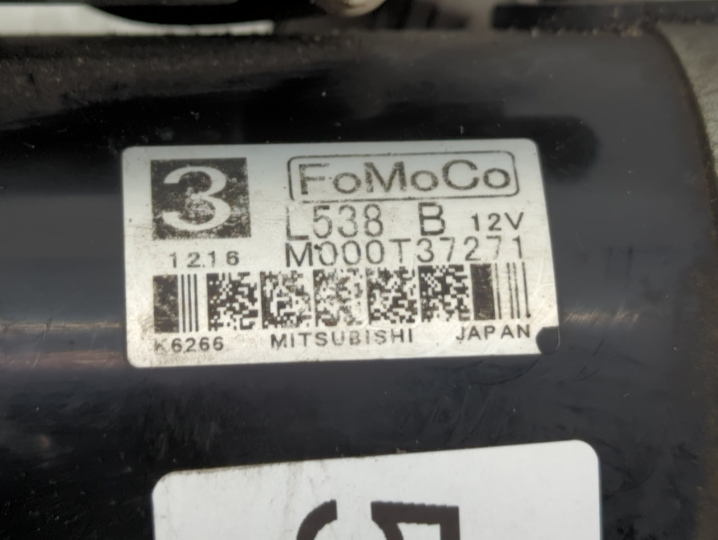 2010-2012 Mazda Cx-7 Car Starter Motor Solenoid OEM P/N:M000T37271 Fits Fits 2010 2011 2012 2013 OEM Used Auto Parts - Oemus