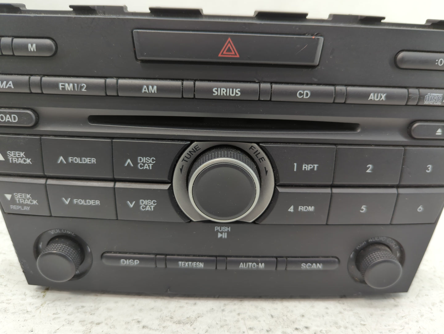 2010-2012 Mazda Cx-7 Radio AM FM Cd Player Receiver Replacement P/N:14795246 EH48 66 AR0 Fits Fits 2010 2011 2012 OEM Used A