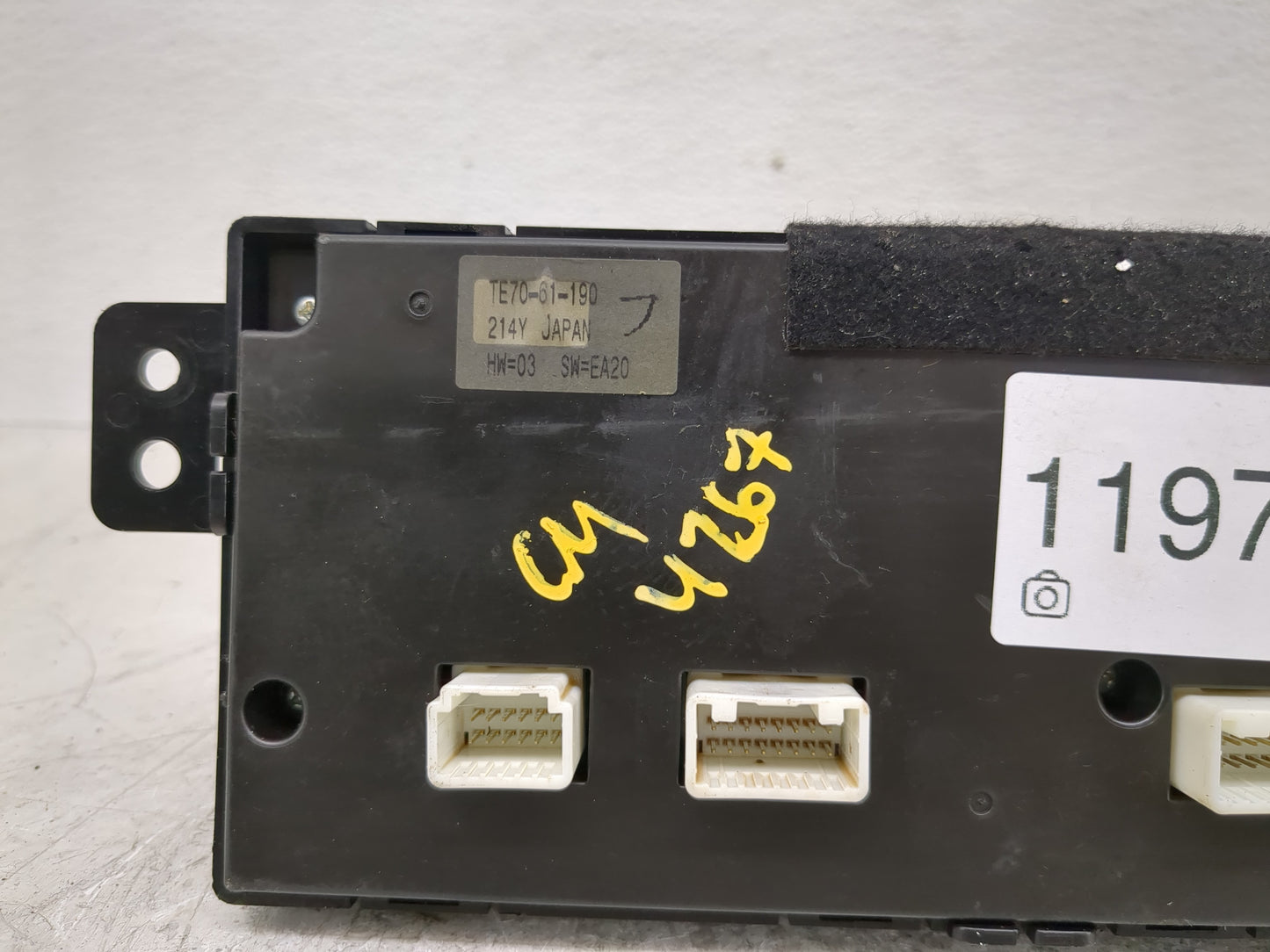 2010-2015 Mazda Cx-9 Climate Control Module Temperature AC/Heater Replacement P/N:TE70-61-190 Fits OEM Used Auto Parts - Oem