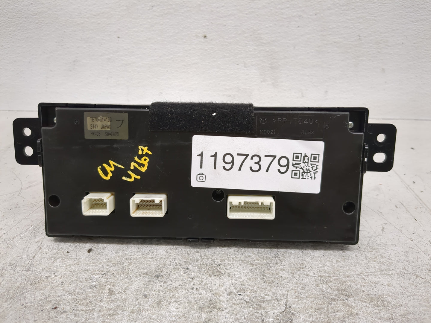 2010-2015 Mazda Cx-9 Climate Control Module Temperature AC/Heater Replacement P/N:TE70-61-190 Fits OEM Used Auto Parts - Oem