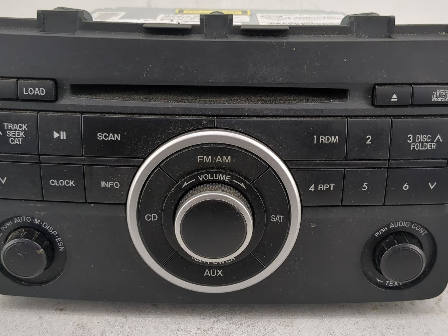 2011 Mazda Cx-9 Radio AM FM Cd Player Receiver Replacement P/N:14795565 TE91 66 AR0B Fits OEM Used Auto Parts - Oemusedautop