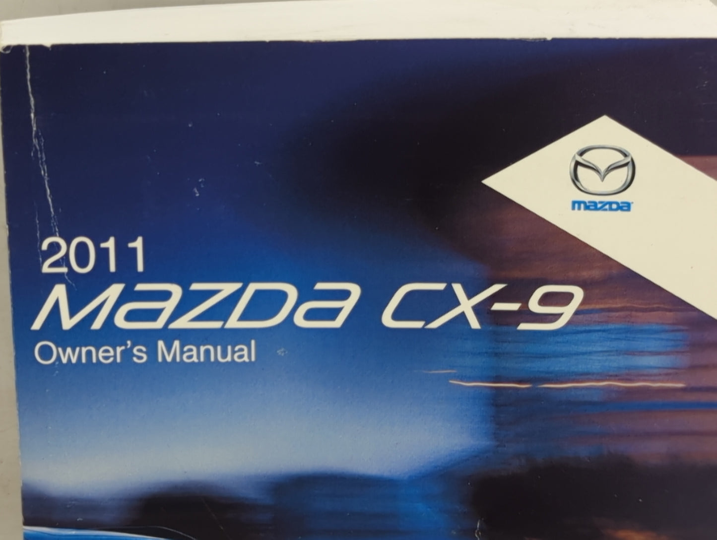 2011 Mazda Cx-9 Owners Manual Book Guide P/N:8BH2-EA-10H 9999-95-011C-11 OEM Used Auto Parts - Oemusedautoparts1.com