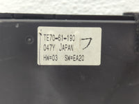 2010-2015 Mazda Cx-9 Climate Control Module Temperature AC/Heater Replacement P/N:TE70-61-190 Fits OEM Used Auto Parts - Oem