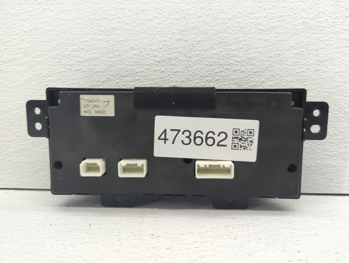 2010-2015 Mazda Cx-9 Climate Control Module Temperature AC/Heater Replacement P/N:TE70-61-190 Fits OEM Used Auto Parts - Oem