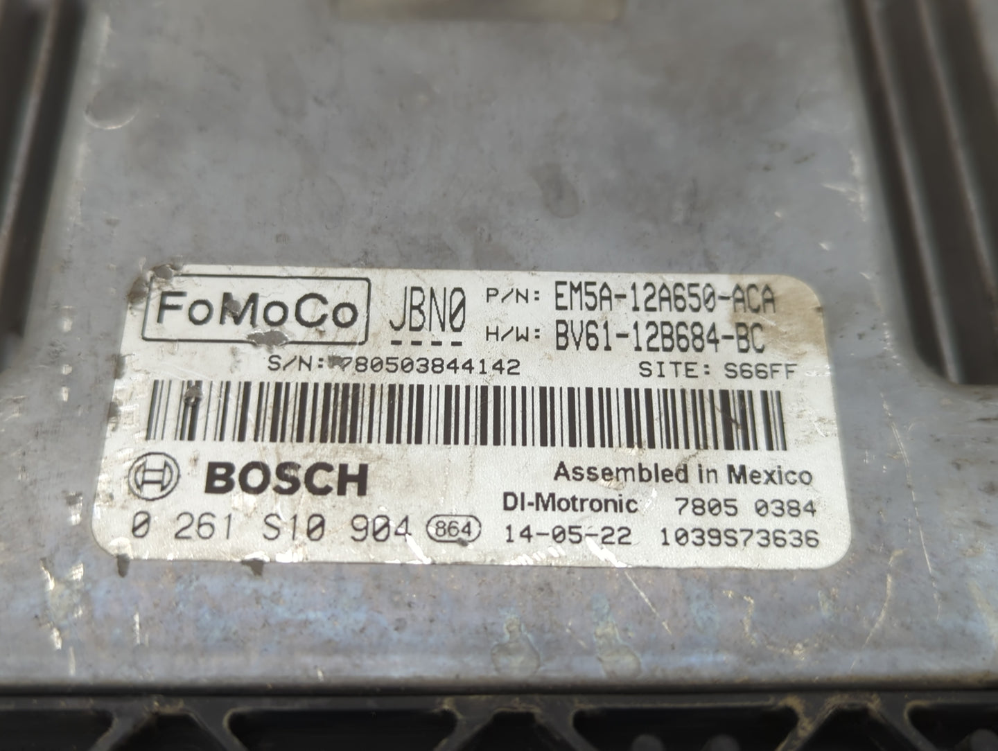 2011-2015 Mazda Cx-9 PCM Engine Control Computer ECU ECM PCU OEM P/N:PYFM 18 8K2F B50A-12A650-AF Fits OEM Used Auto Parts - 