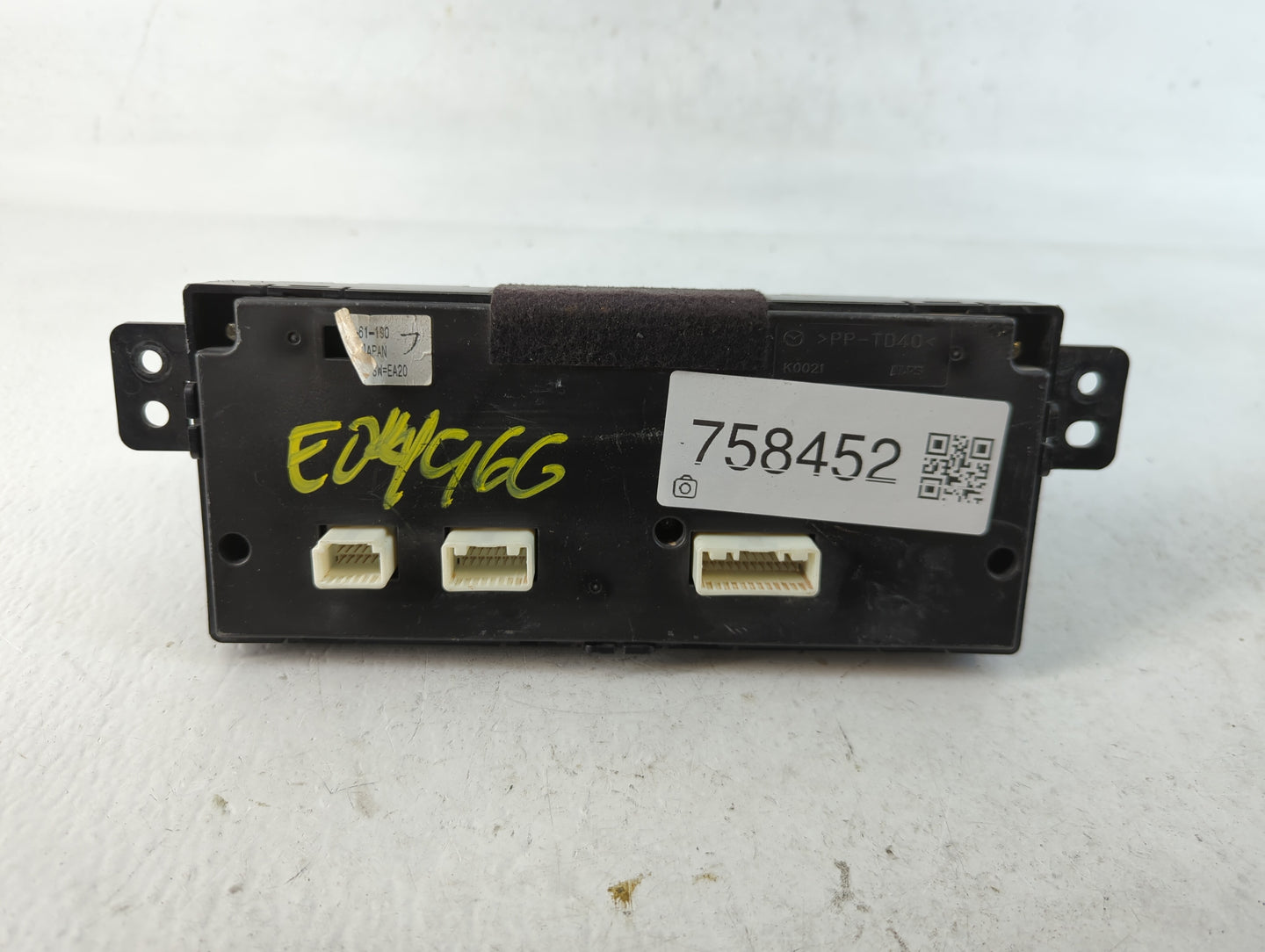 2010-2015 Mazda Cx-9 Climate Control Module Temperature AC/Heater Replacement P/N:TE70-61-190 Fits OEM Used Auto Parts - Oem