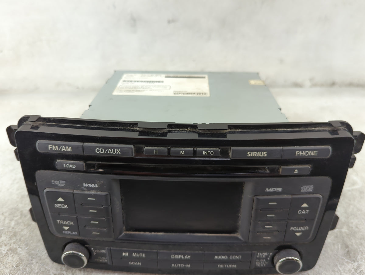 2011 Mazda Cx9 Radio AM FM Cd Player Receiver Replacement P/N:TG17 66 9RX CV-VM71E1AJ OEM Used Auto Parts - Oemusedautoparts