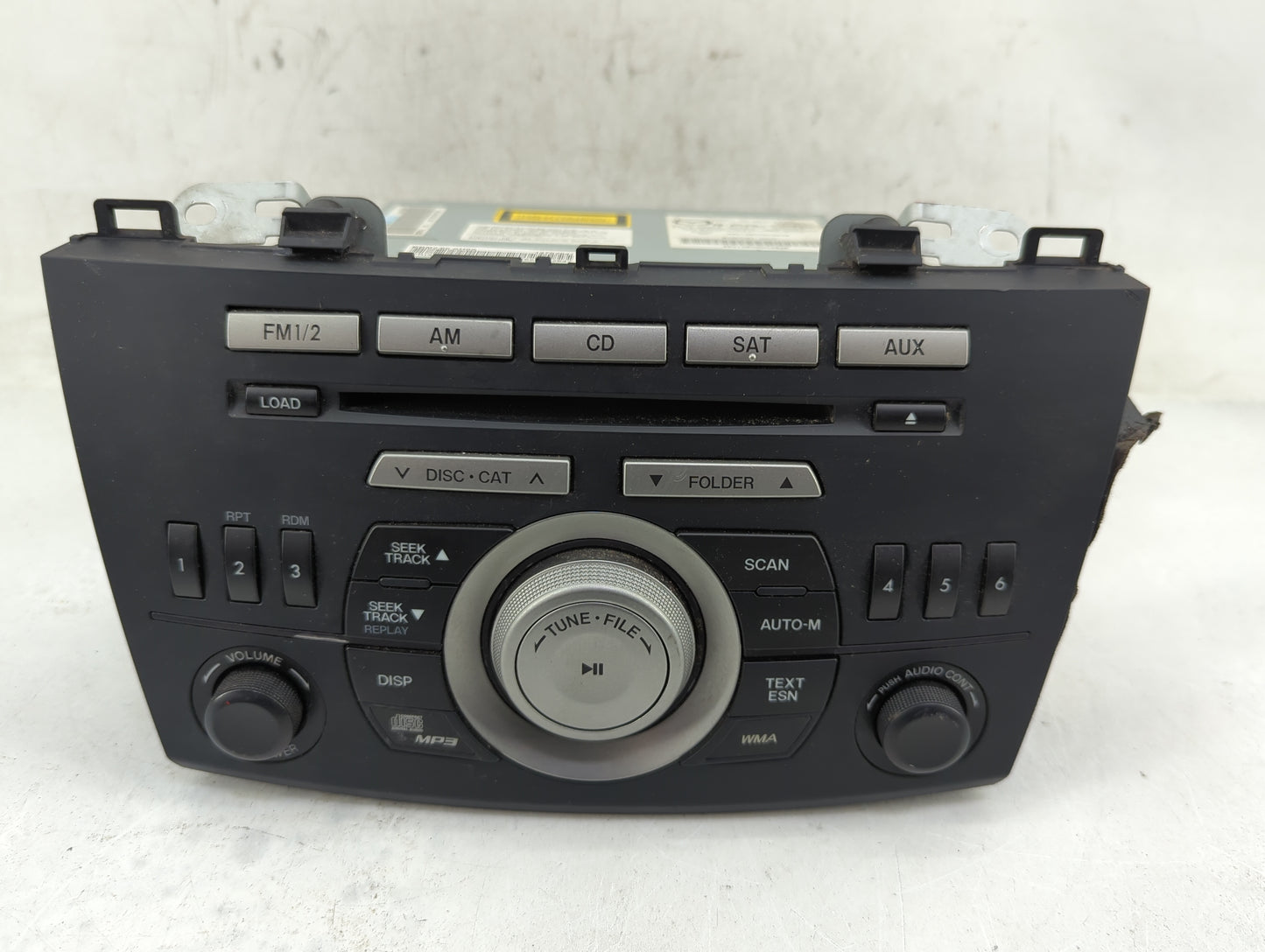 2011 Mazda Mazda3 Radio AM FM Cd Player Receiver Replacement P/N:14792948 BBM5 66 AR0, BBM5 66 AR0A, BBM2 66 AH0A Fits OEM U