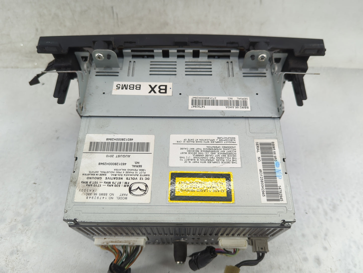 2011 Mazda Mazda3 Radio AM FM Cd Player Receiver Replacement P/N:14792948 BBM5 66 AR0, BBM5 66 AR0A, BBM2 66 AH0A Fits OEM U