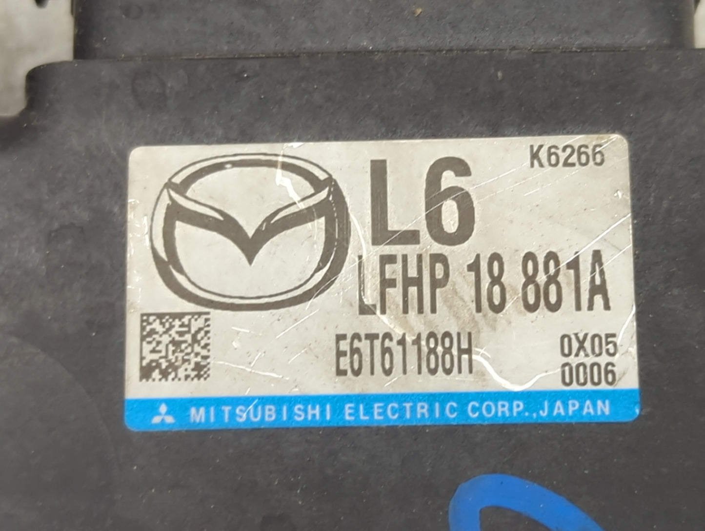 2011 Mazda Mazda3 PCM Engine Control Computer ECU ECM PCU OEM P/N:LFHP18881A E6T61188H Fits OEM Used Auto Parts - Oemusedaut