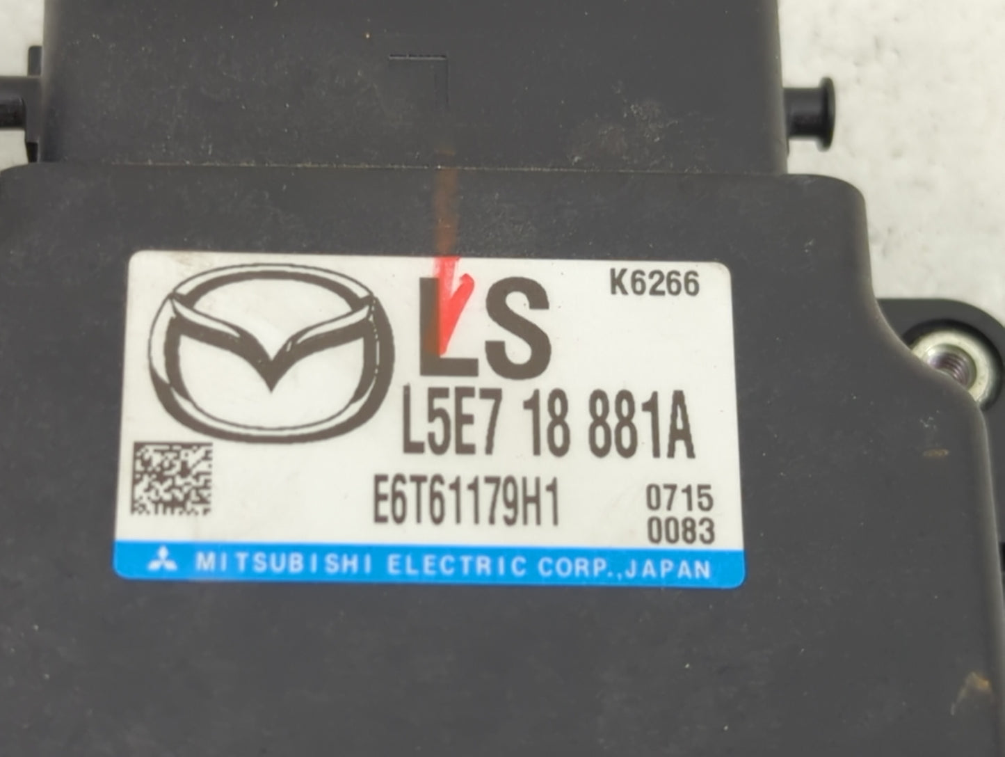 2011 Mazda Mazda 3 PCM Engine Control Computer ECU ECM PCU OEM P/N:L5E718881A E6T61179H1 Fits OEM Used Auto Parts - Oemuseda