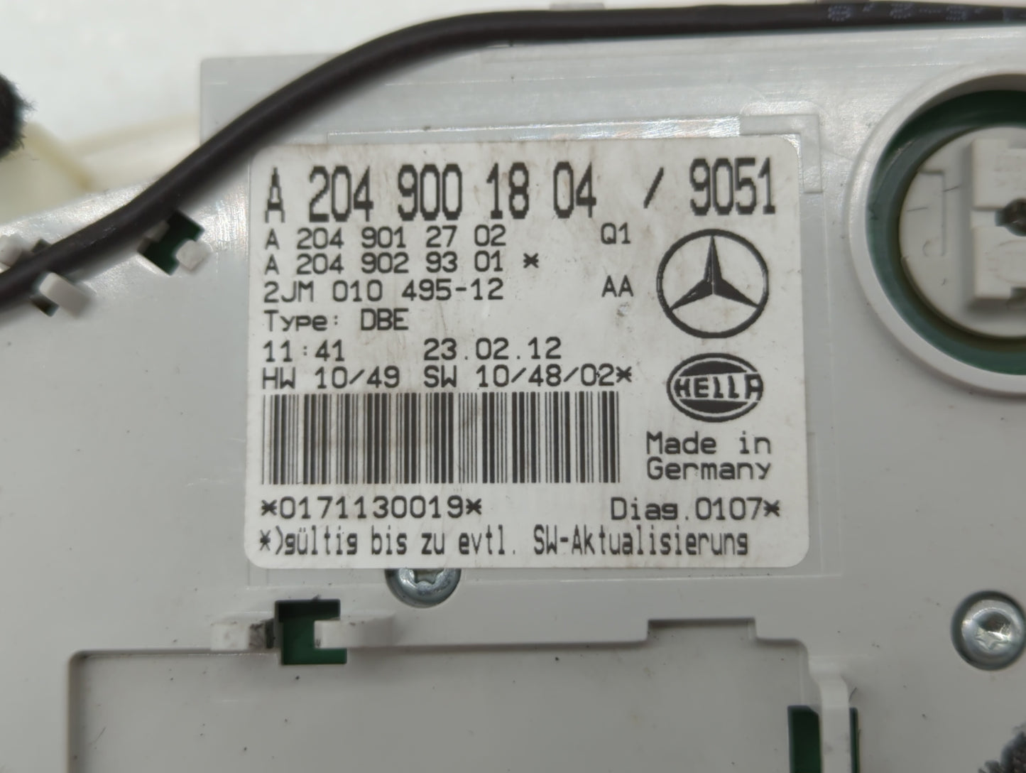 2011 Mercedes-benz Amg Gt Overhead Roof Console - Oemusedautoparts1.com