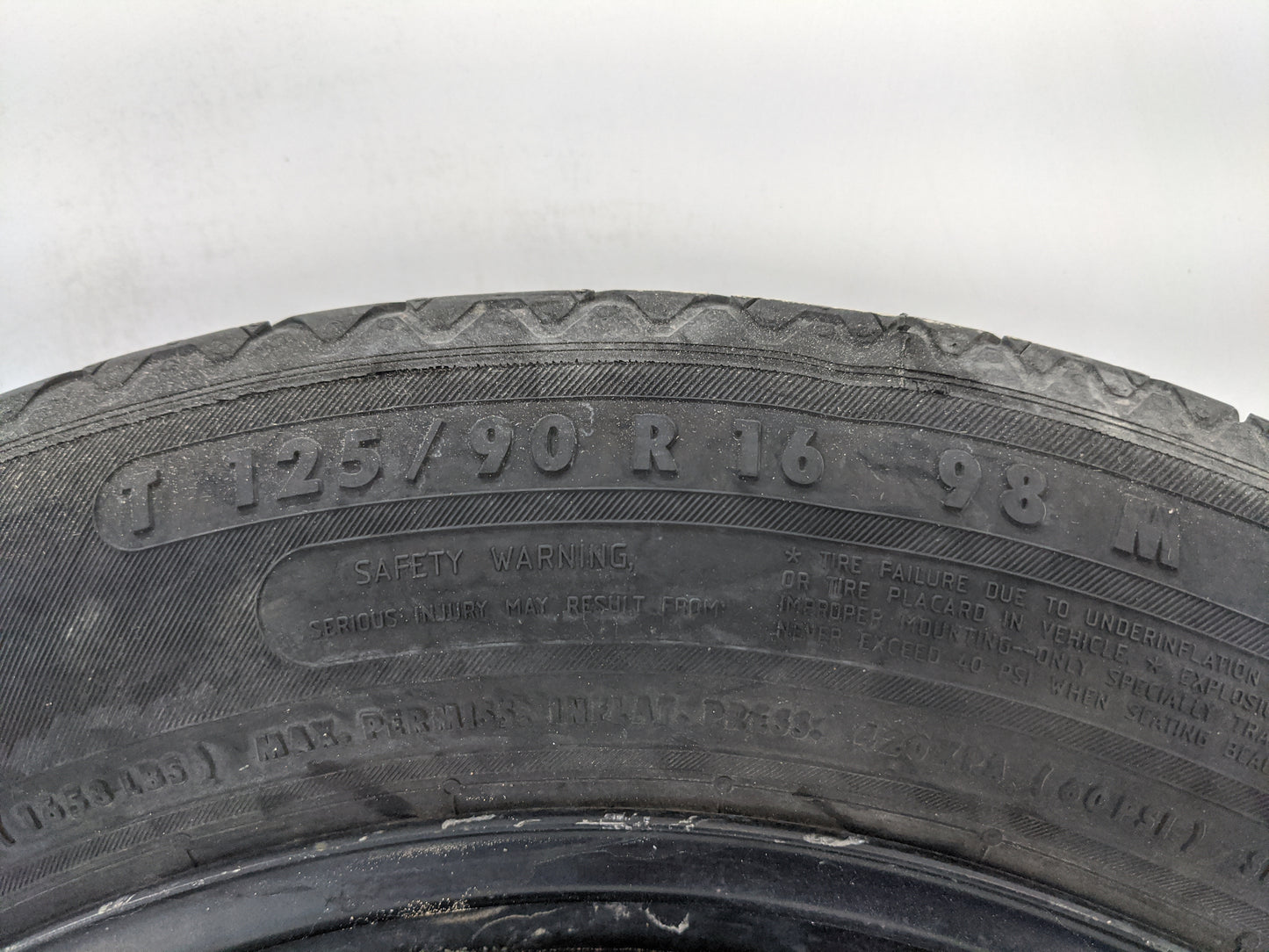 2011 Mercedes-benz C300 Spare Donut Tire Wheel Rim Oem - Oemusedautoparts1.com