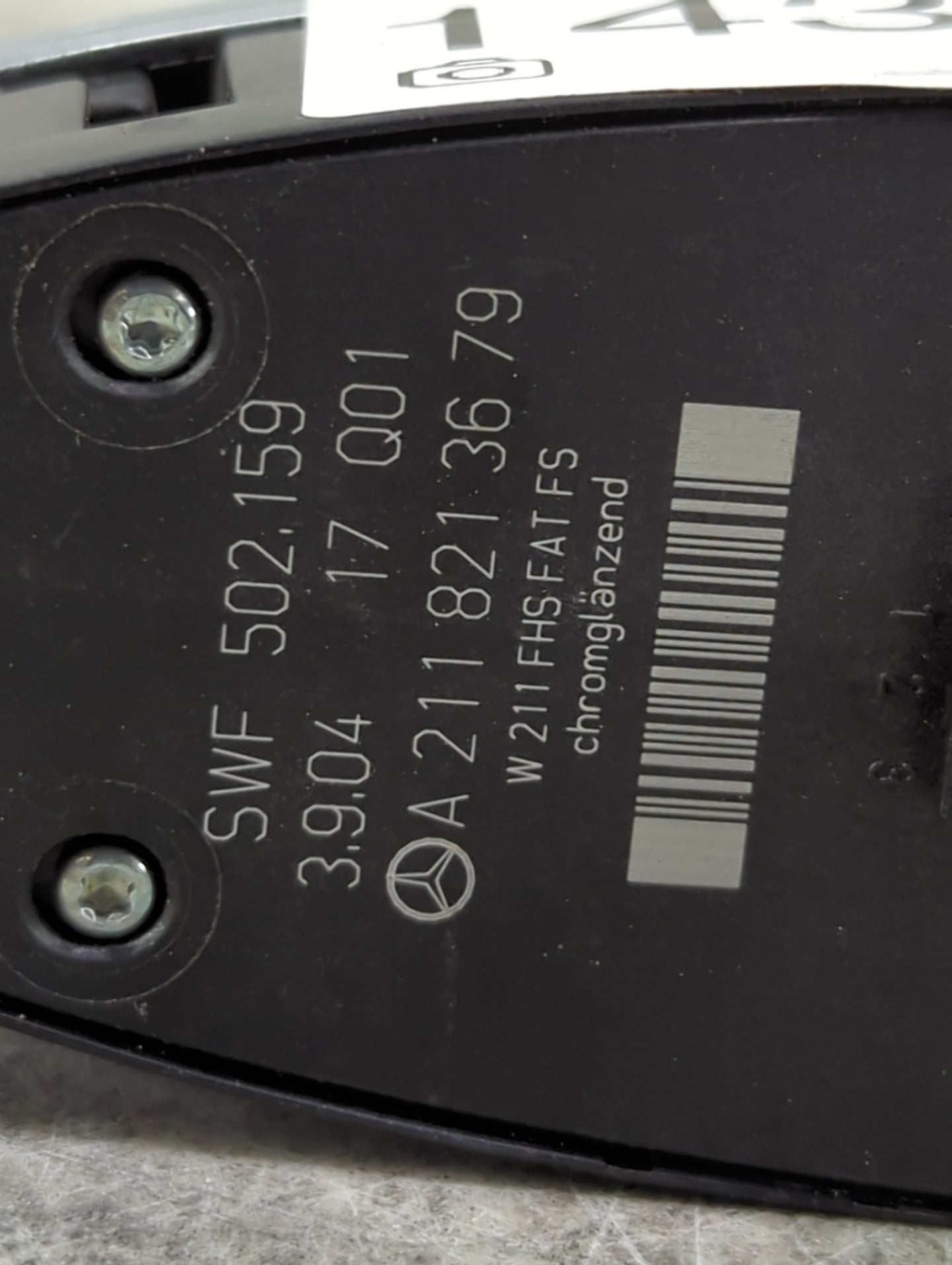 2007-2011 Mercedes-Benz Cls550 Master Power Window Switch Replacement Driver Side Left P/N:A 211 821 36 79 Fits OEM Used Aut